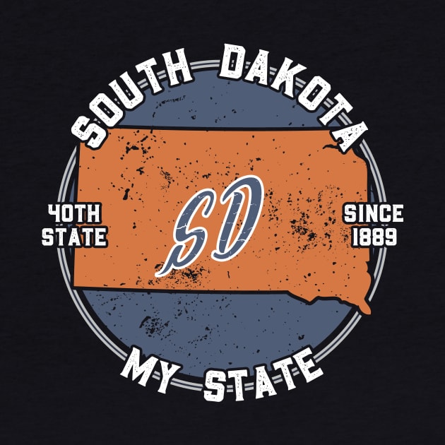 South Dakota My State Patriot State Tourist Gift by atomguy